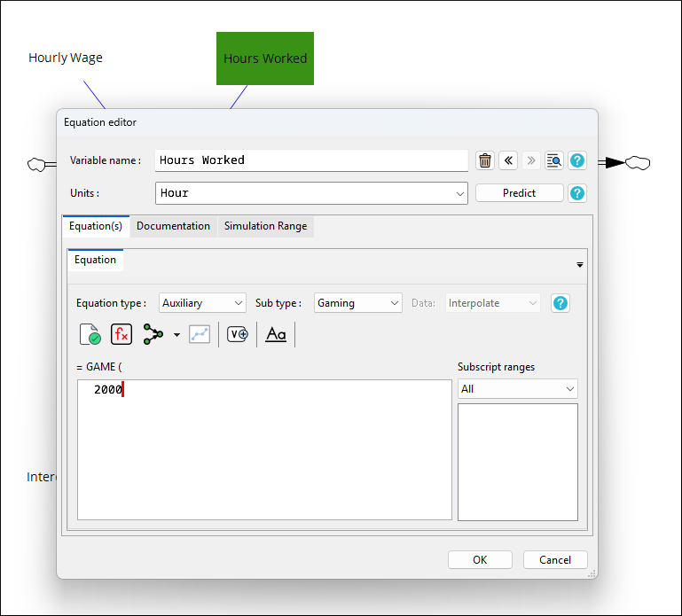 Creating Auxiliary Gaming variable