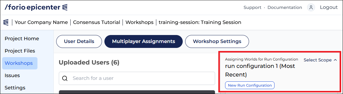 Create a new run configuration