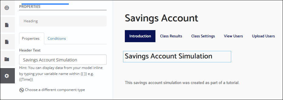 Editing the facilitator interface Introduction page